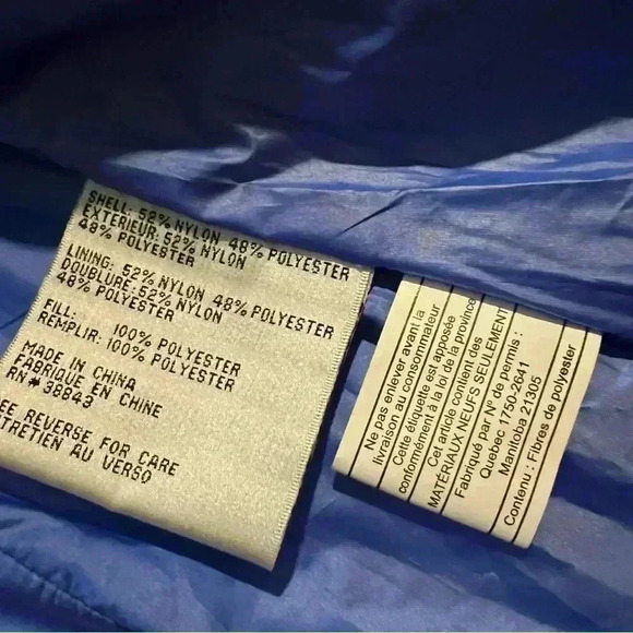 Women's X-small Via Spiga Smocked Quilted Puffer Jacket Sapphire Blue 60113V - Picture 10 of 11